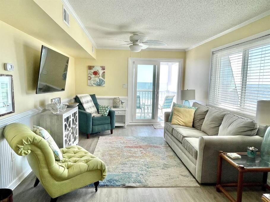 *2Br Oceanfront Retreat*King Ensuite*Pool*Nmb Cherry Grove*Pc4 Myrtle Beach Esterno foto