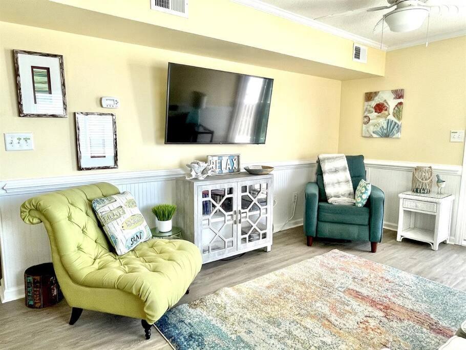 *2Br Oceanfront Retreat*King Ensuite*Pool*Nmb Cherry Grove*Pc4 Myrtle Beach Esterno foto