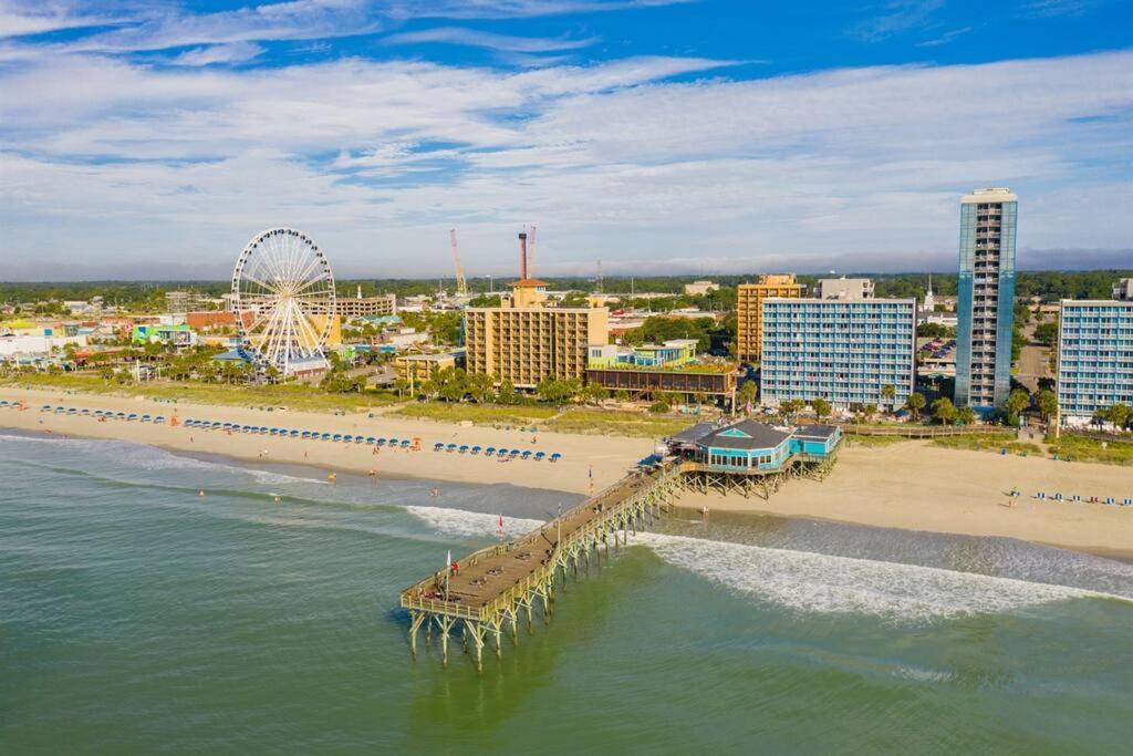 *2Br Oceanfront Retreat*King Ensuite*Pool*Nmb Cherry Grove*Pc4 Myrtle Beach Esterno foto